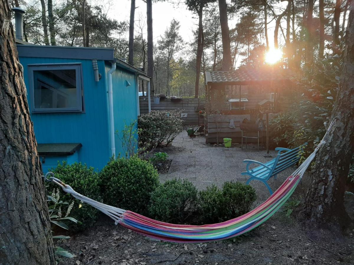 Boshuis Turquoise / Smaakvol Genieten Op De Veluwe Hoenderloo Exterior foto