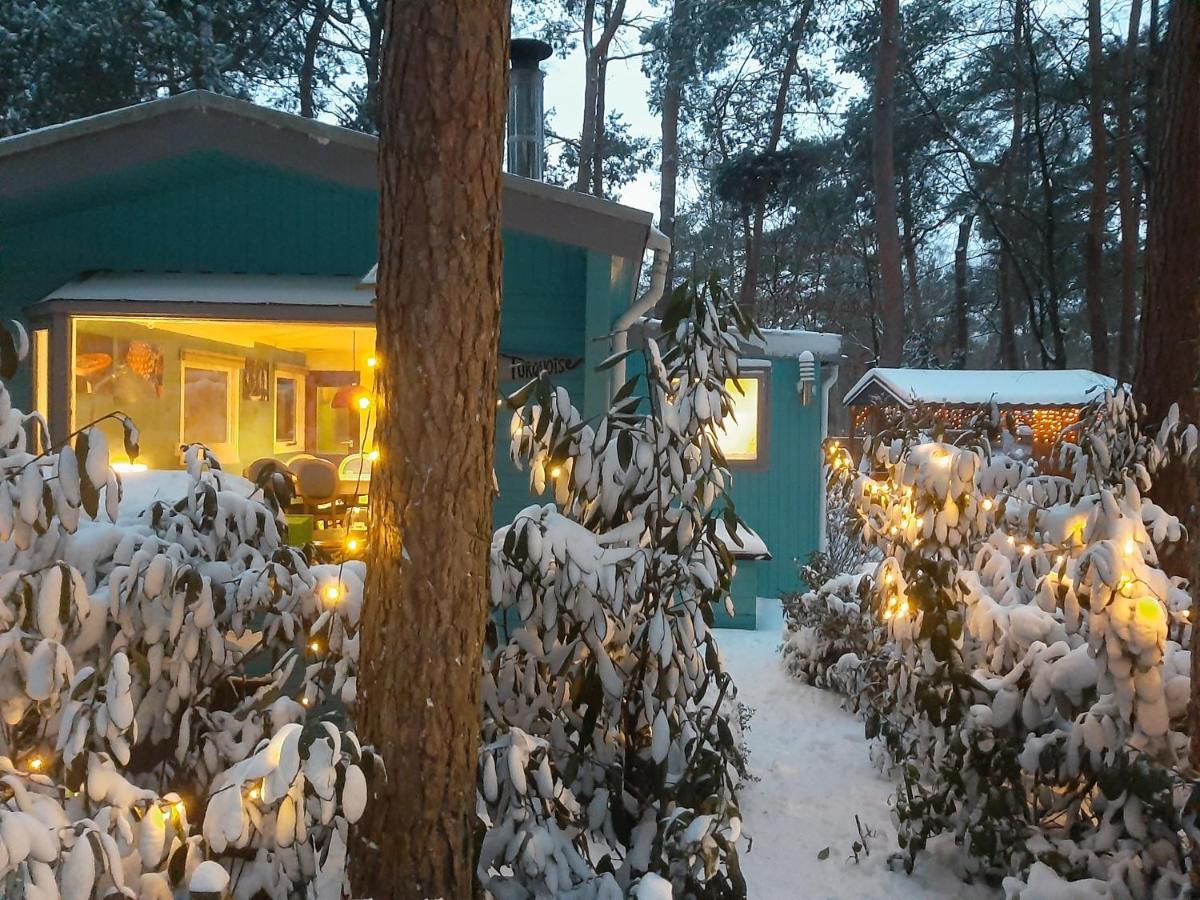 Boshuis Turquoise / Smaakvol Genieten Op De Veluwe Hoenderloo Exterior foto